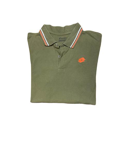 Lotto Khaki Green Polo Shirt Medium