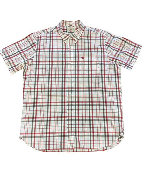 Timberland Short Sleeved Striped Button Up